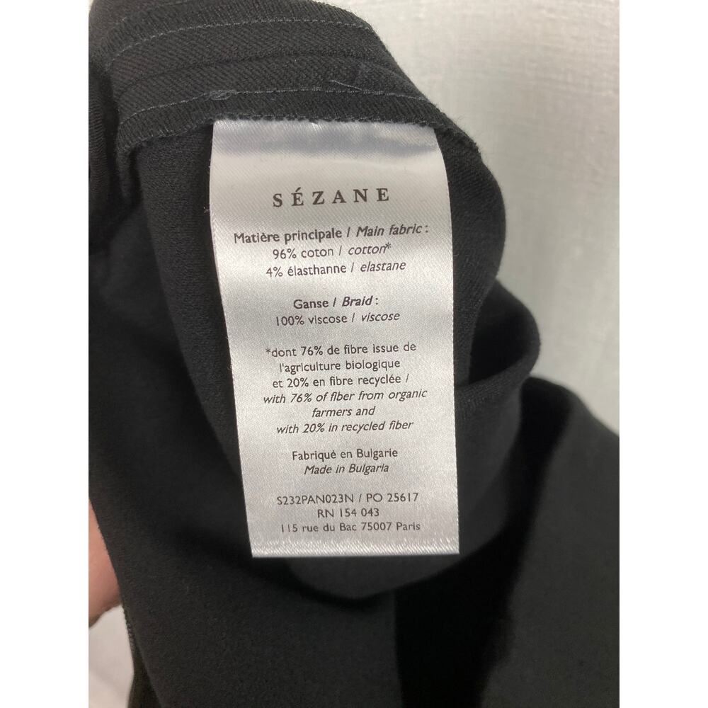 Sezane Black Ciara Trouser Pants Sz.34/US 2 - Picture 11 of 12